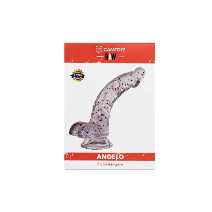 Raw Dildo Realista Angelo Transparente - Imagen 6