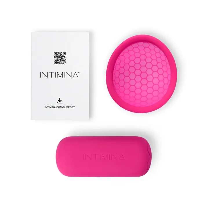 Copa Menstrual Ziggy Cup Intimina Fucsia - Imagen 3