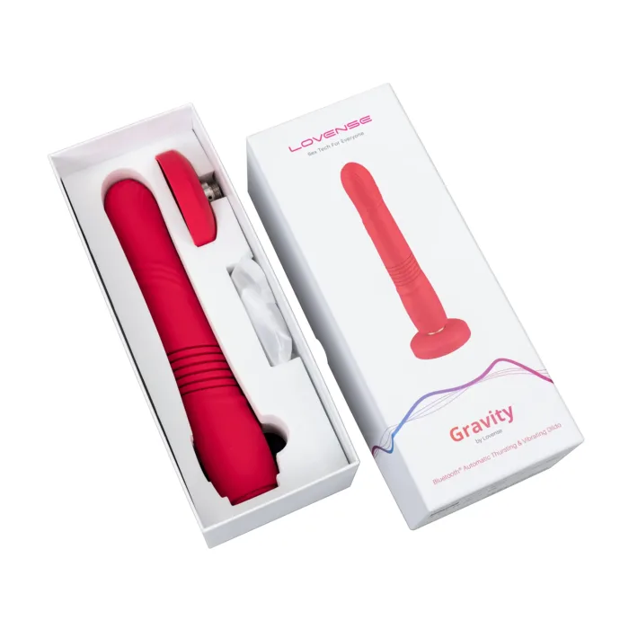 Vibrador Gravity con empuje automatico Salmon - Imagen 4