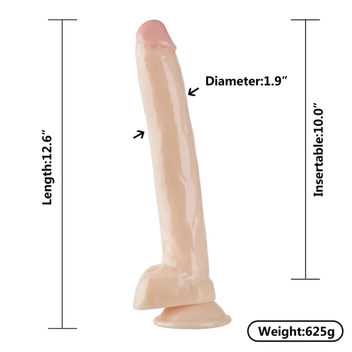 Raw Dildo Realista Ivar 32 cm Piel - Imagen 7