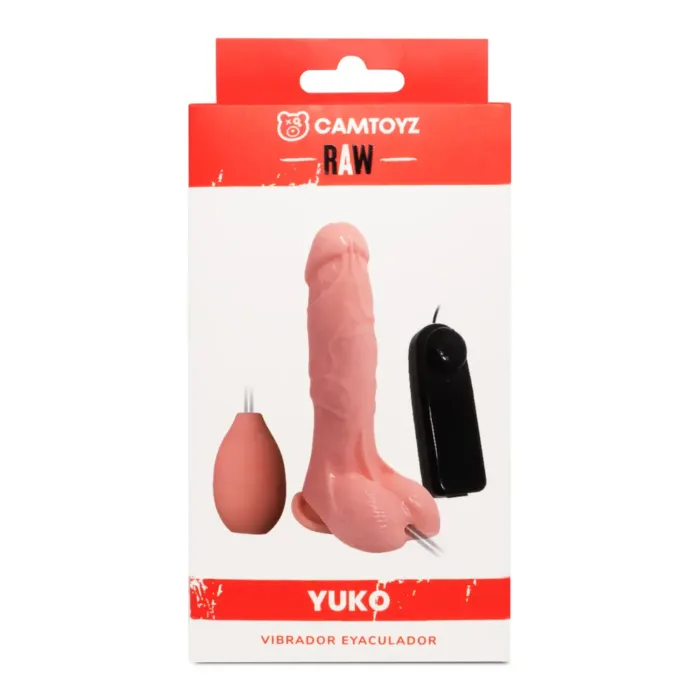 Raw Vibrador Realista Eyaculador Yuko 19,3 cm Piel - Imagen 8